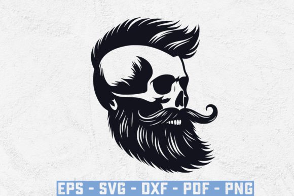 Bearded Skull with USA Flag SVG: Practical Applications for Patriotic Beard Designs