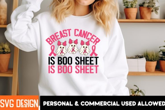 Breast Cancer is Boo Sheet SVG: Creative Awareness