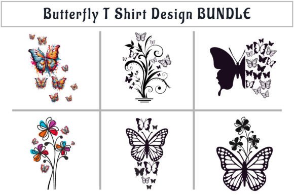 Butterfly Flower T-Shirt Design Bundle Guide