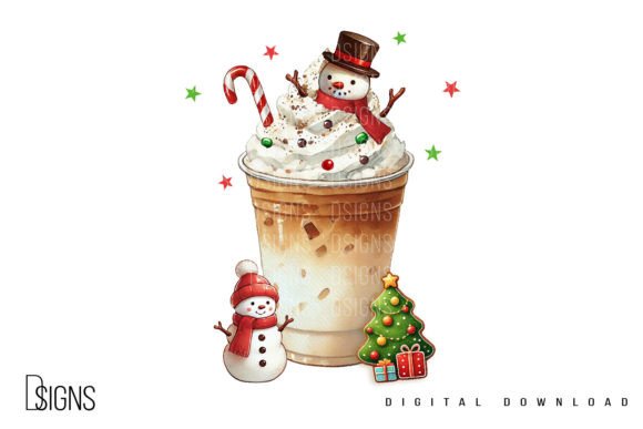 Christmas Snowman Iced Coffee Latte PNG: A Practical Guide for Creators and Marketers
