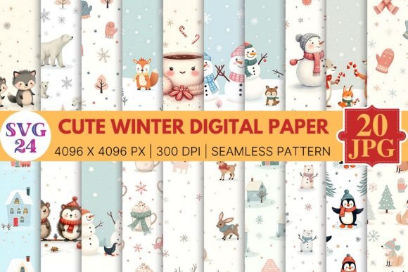Cute Winter Digital Paper: Practical Applications for Creators and Businesses