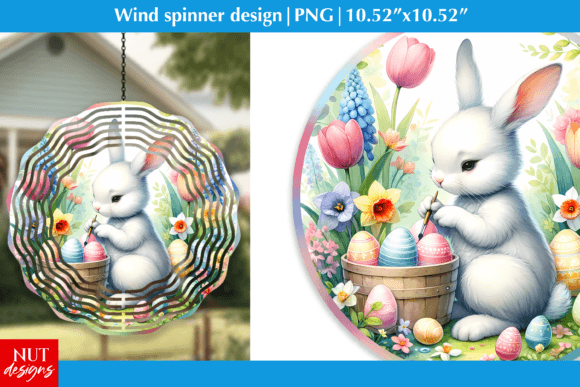 Easter Wind Spinner Design Easter Bunny Font Guide