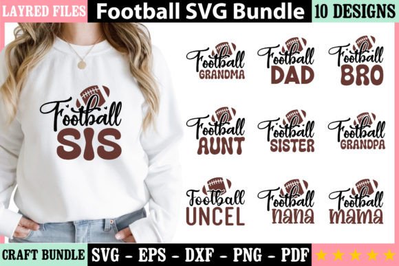 Elevate Your Game Day Crafts with the Football SVG Bundle 2