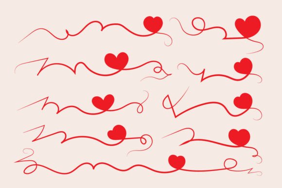 Enhancing Creative Projects with the Valentines Day Heart Swirls Divider Svg