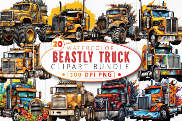 Evaluating the Beastly Truck Sublimation Clipart Bundle for Commercial and Personal Projects