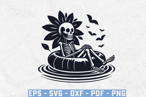 Evaluating the Skeleton in a Pool Floaty SVG for Creative Projects
