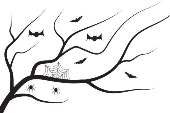 Halloween Tree Bat Hanging on Spiders: Practical Styling for Seasonal Displays