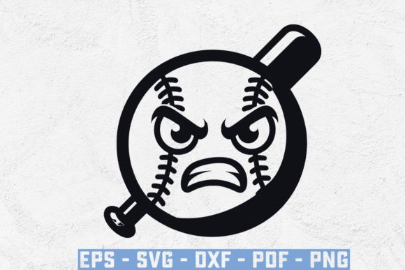 Integrating Cartoon Baseball with Angry Face SVG into Creative and Commercial Workflows