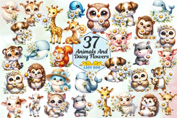 Integrating Cute Animals Daisy Flowers into Creative and Professional Workflows