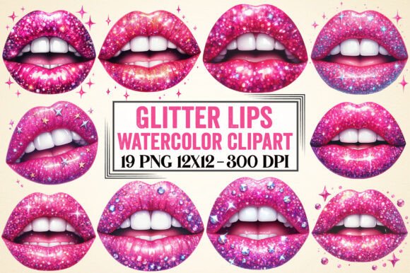Integrating Glitter Lips Clipart Sublimation into Professional Creative Workflows