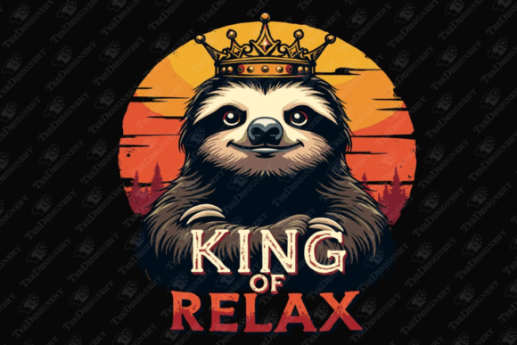 King of Relax: Embracing Sloth Chill Vibes Humor