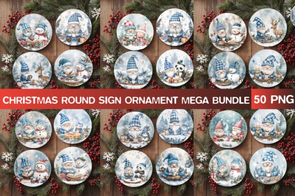Maximizing Holiday Merchandising with a Christmas Ornament Round Sign Bundle