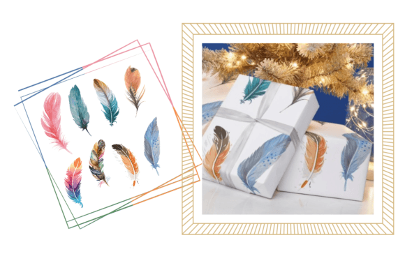 Multi-hued Feathers: A Creative Font for Bold Brands