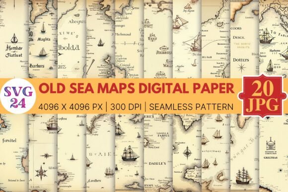 Old Sea Maps Digital Paper: A Practical Guide for Creators and Designers