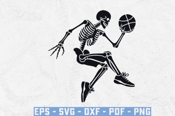 Skeleton with Basketball SVG: Creative Applications for Sports Apparel and Digital Design