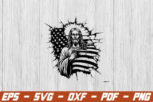 Strategic Application of Jesus with American Flag SVG for Christian Creators and Businesses