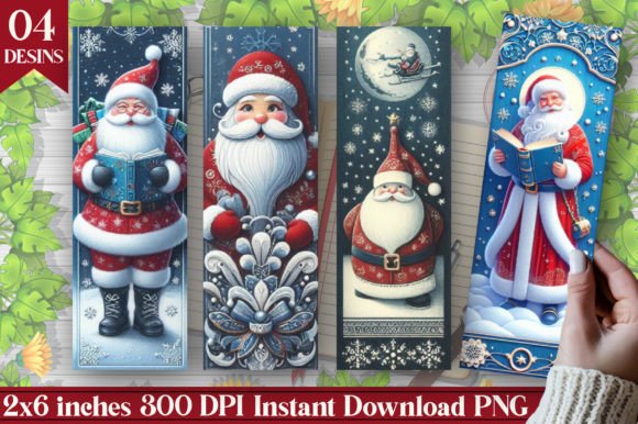 Vintage Santa Bookmarks: Timeless Holiday Charm